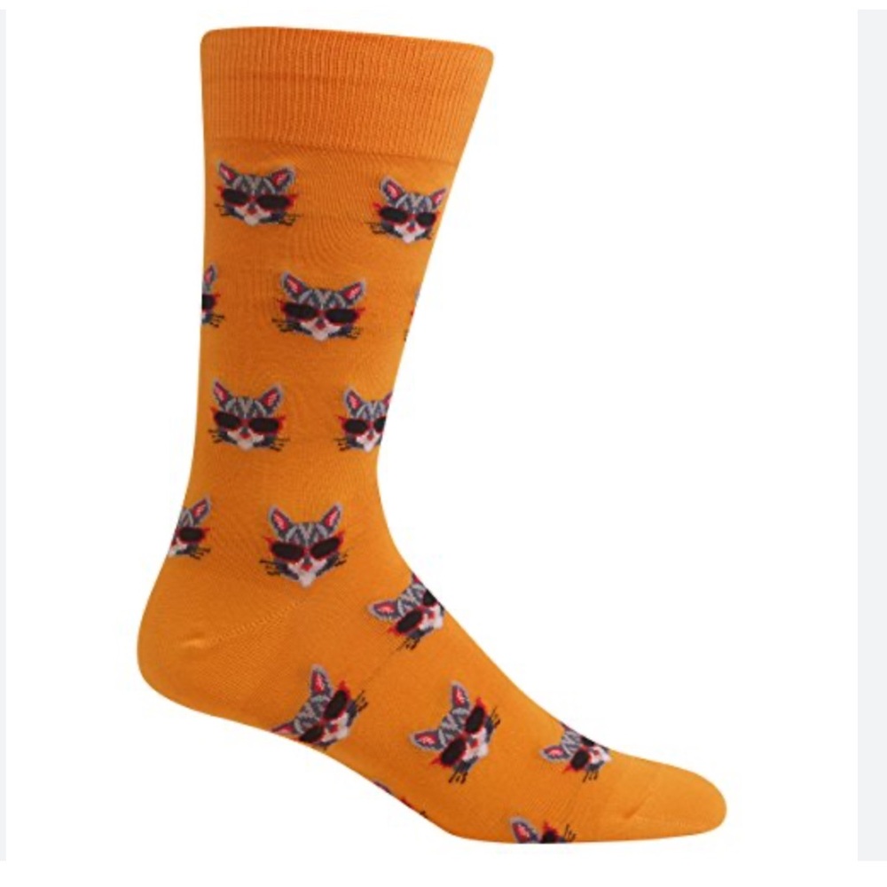 Hot Sox One Cool Cat Socks NWT
